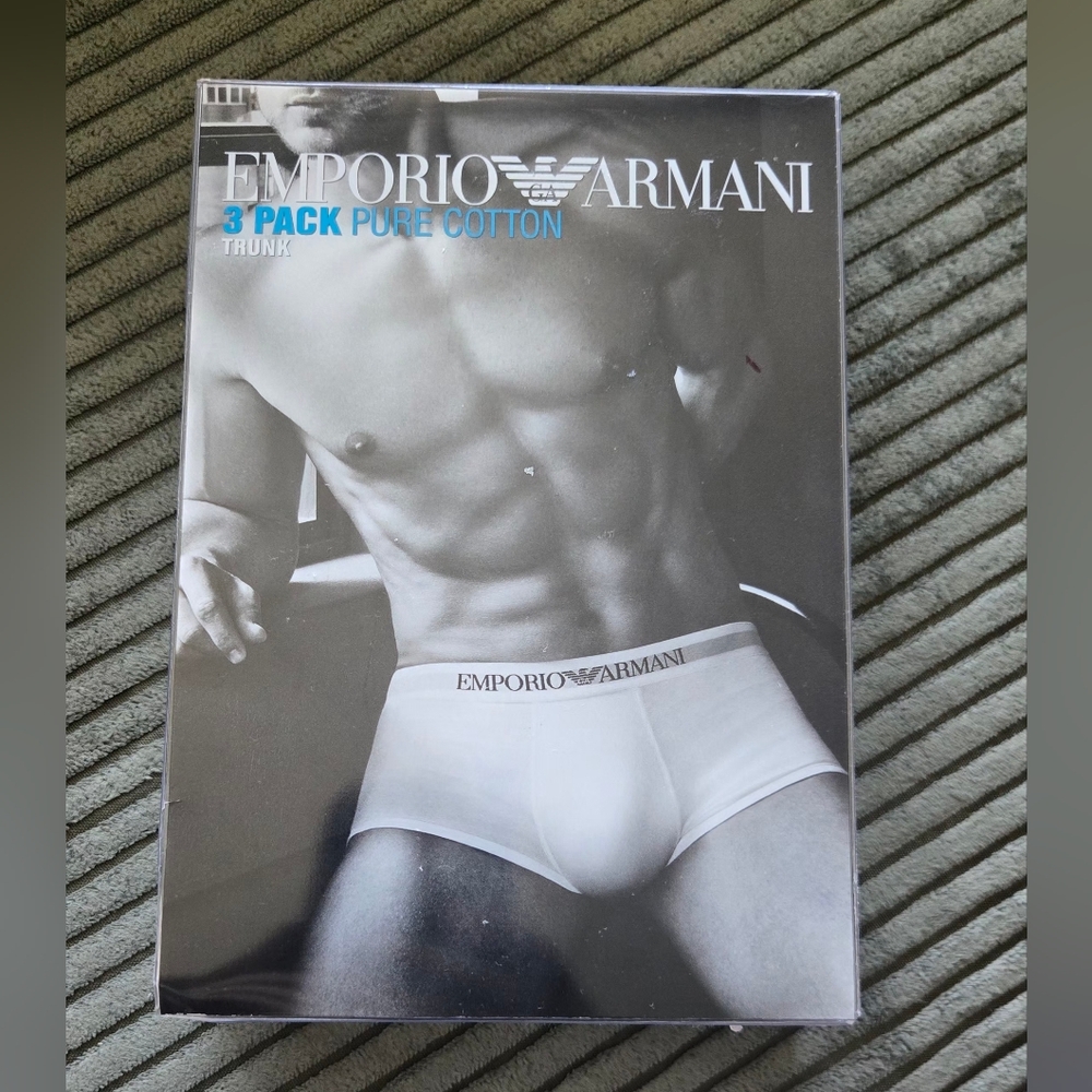 Emporio Armani Men's White Briefs 3-Pack